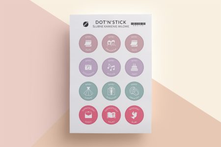 Naklejki "Ślubne kamienie milowe"