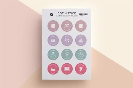 Naklejki "Ślubne kamienie milowe"