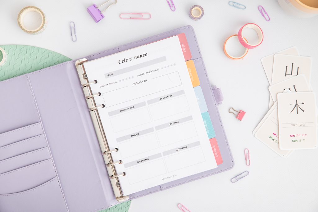 Organizer do nauki języków