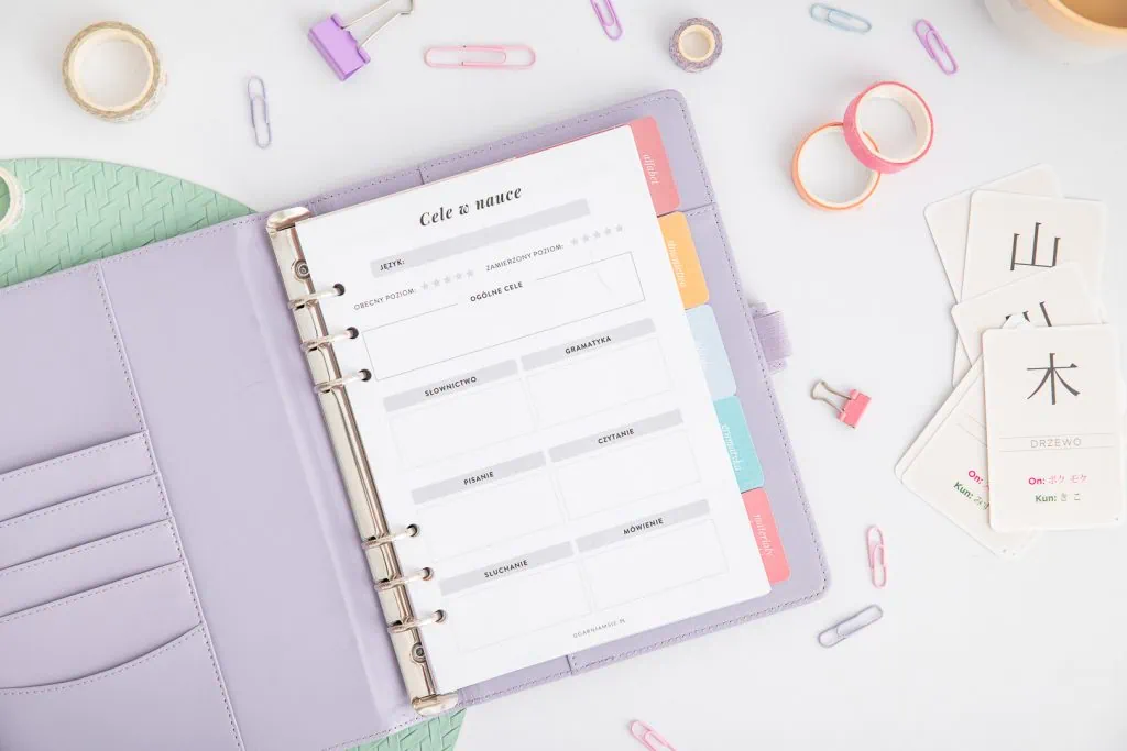 Organizer do nauki języków