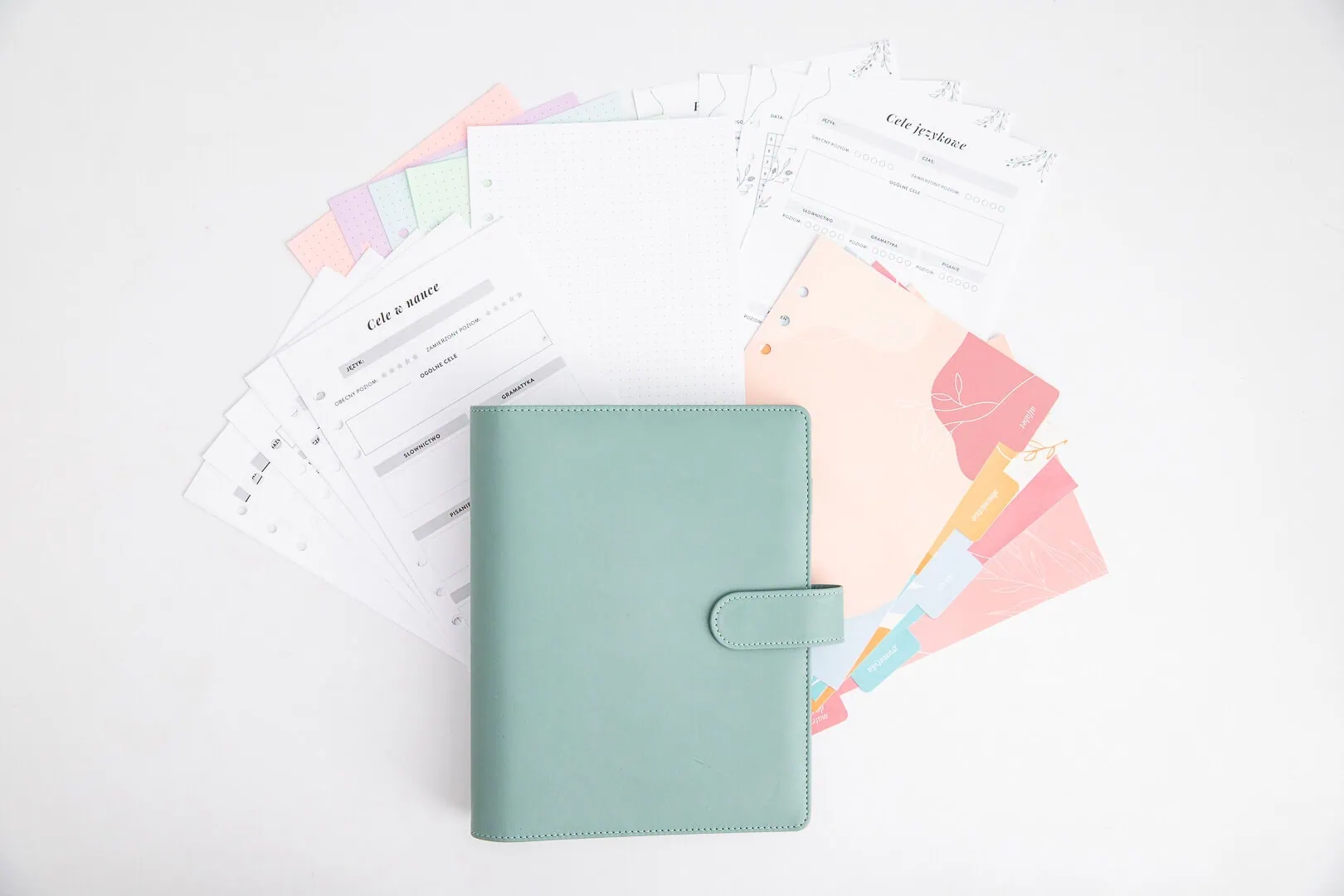 Organizer do nauki języków z elementami