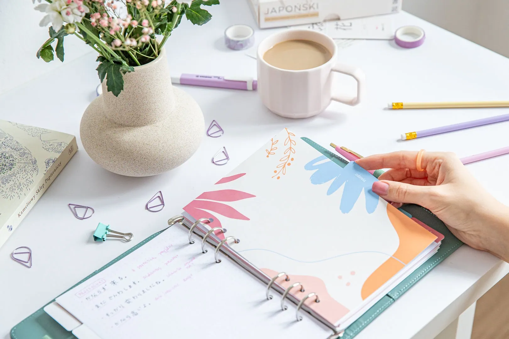 Przekładki do organizera z registrami "Nauka języka" (2)