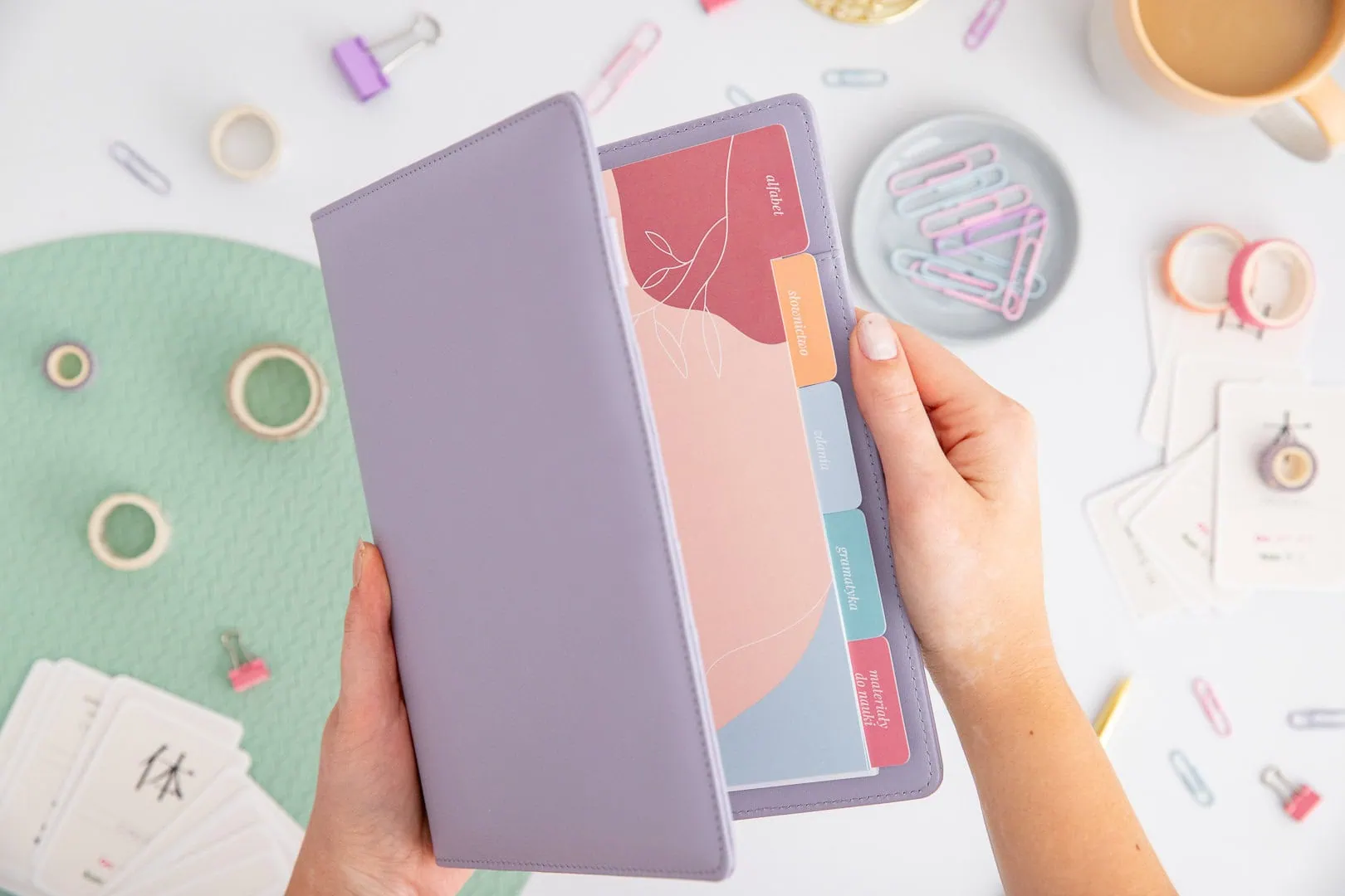 Przekładki z registrami "Nauka języka"