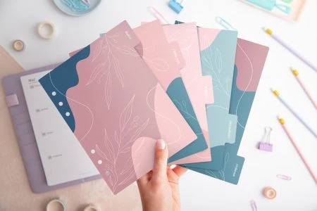 Przekładki z registrami do organizera | Finanse