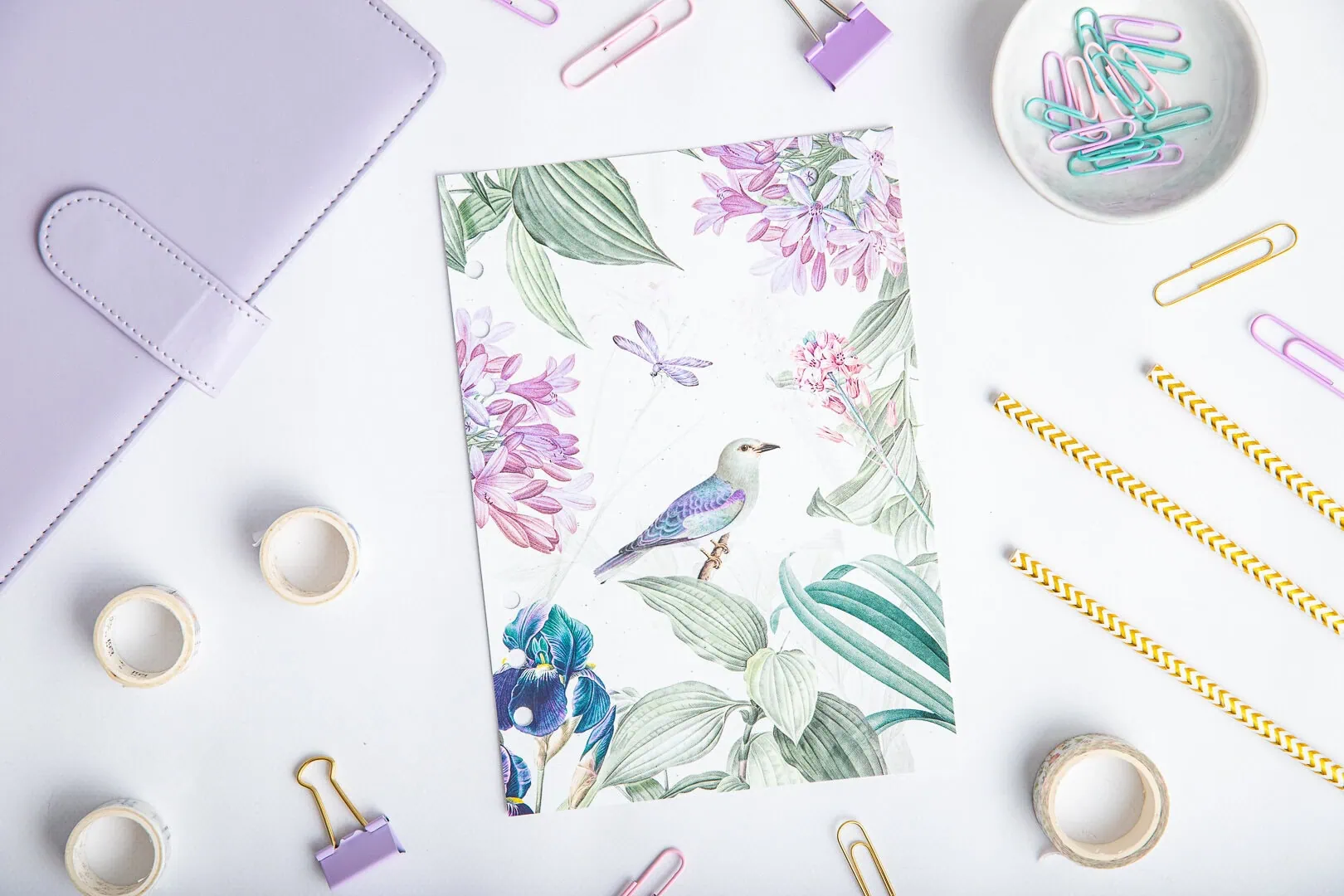 Strona tytułowa organizera - Rajski ogród