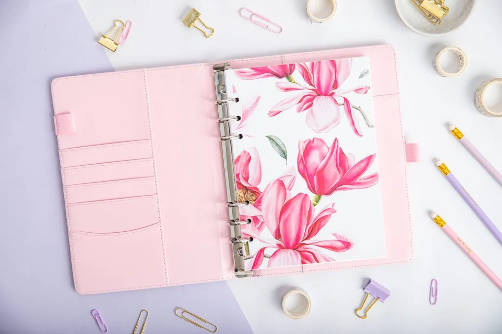 Strona tytułowa do organizera - Kwiat Magnolii