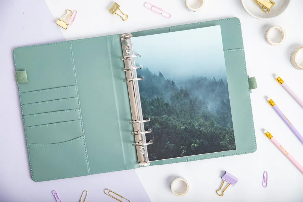 Strona tytułowa do organizera - Leśne echo