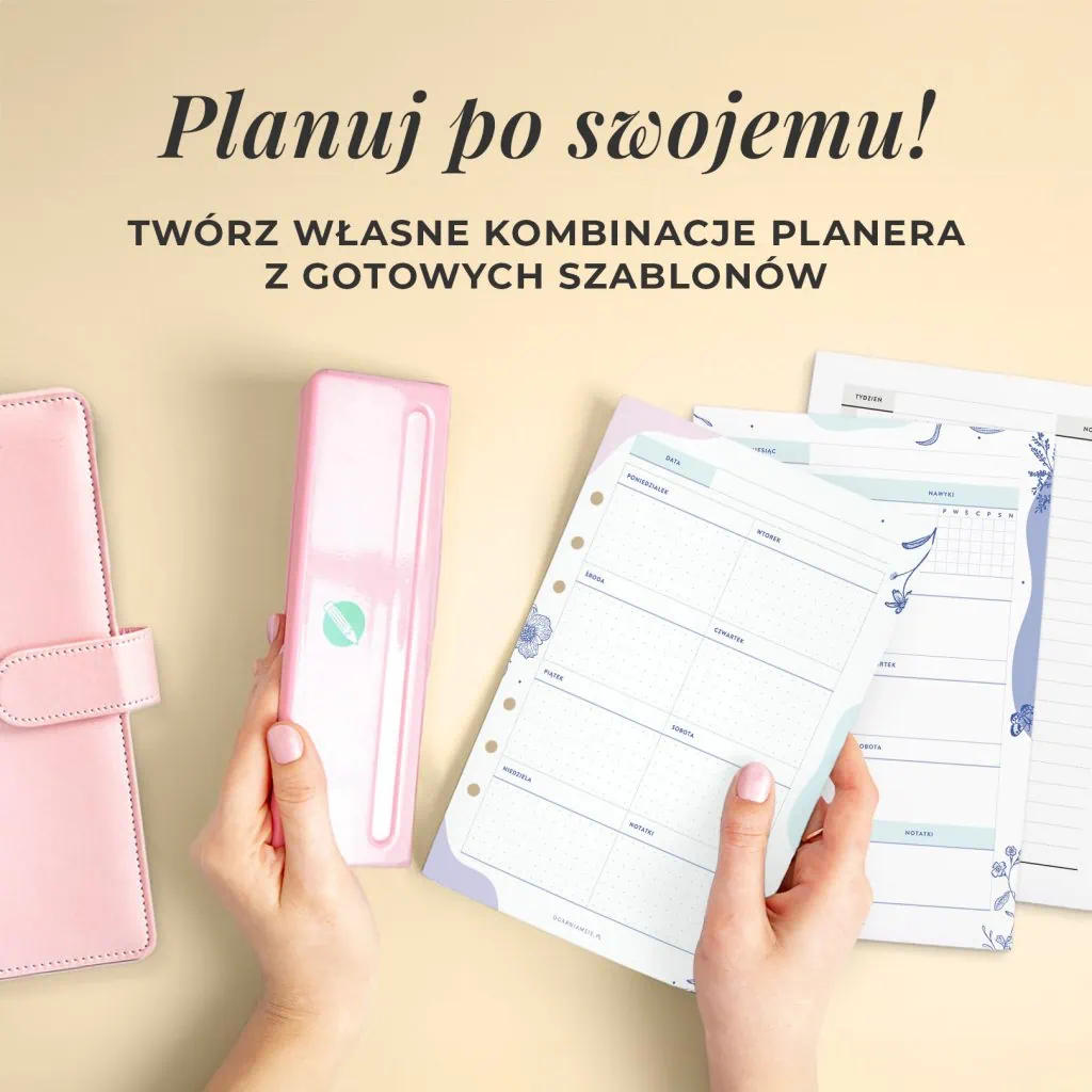 Szablony do druku do organizera | Zestaw planerów tygodniowych