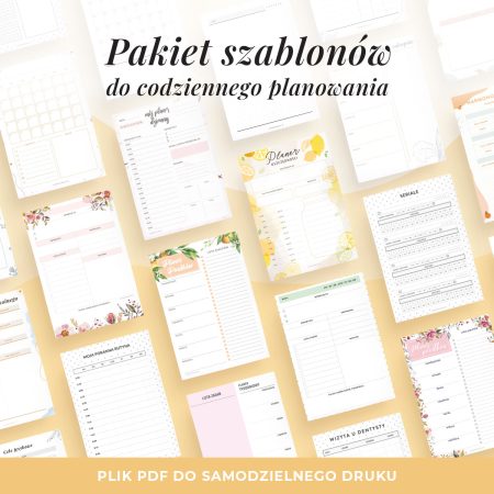 Wielki zestaw planerów do druku | Ponad 200 szablonów!