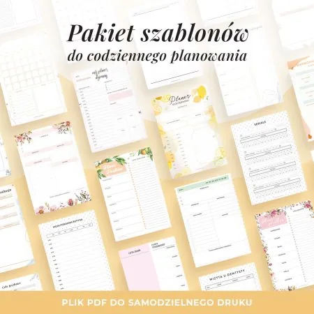 Wielki zestaw planerów do druku | Ponad 200 szablonów!
