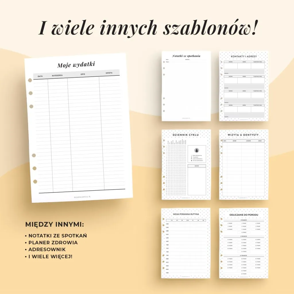 Wielki zestaw planerów do druku (2)