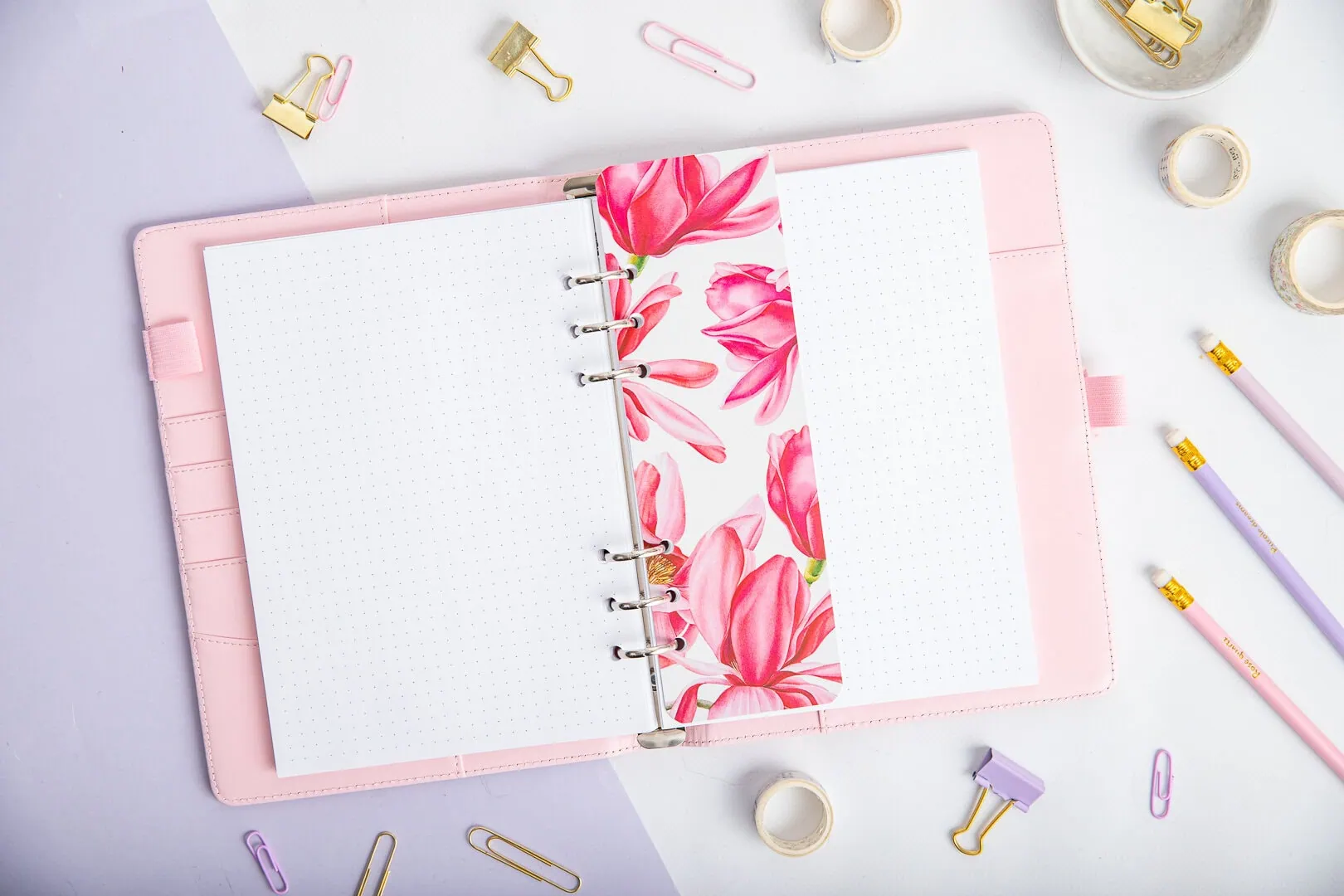 Zakładka do organizera - Kwiat magnolii