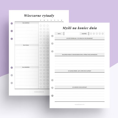 Dziennik wieczorny - wkład do organizera