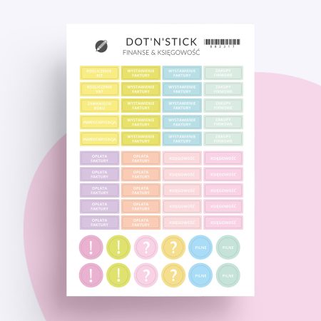 Naklejki "Finanse i Księgowość"