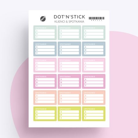 Naklejki "Klienci i spotkania"