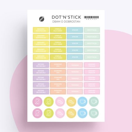 Naklejki "Dbam o dobrostan"