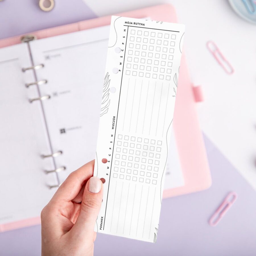 Notes do organizera | Moja rutyna
