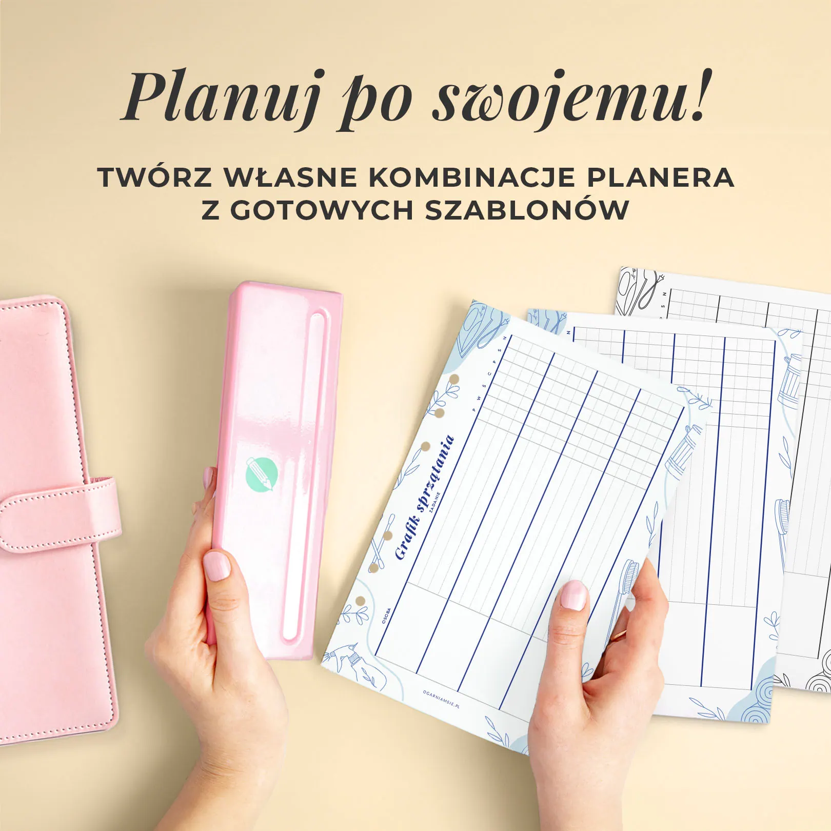 Harmonogram porządków dla współlokatorów - wkład do druku do organizera