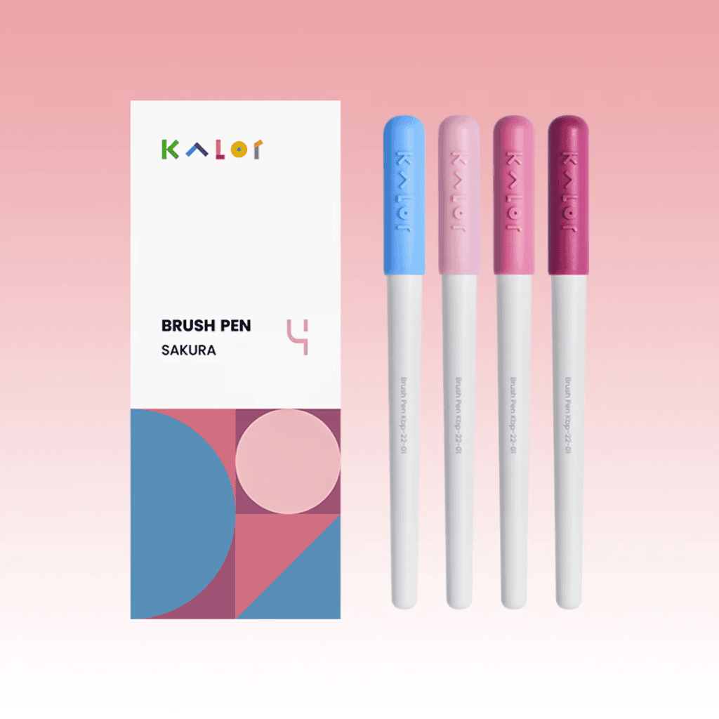 Kaco Kalor zestaw 4 brushpenów | Sakura