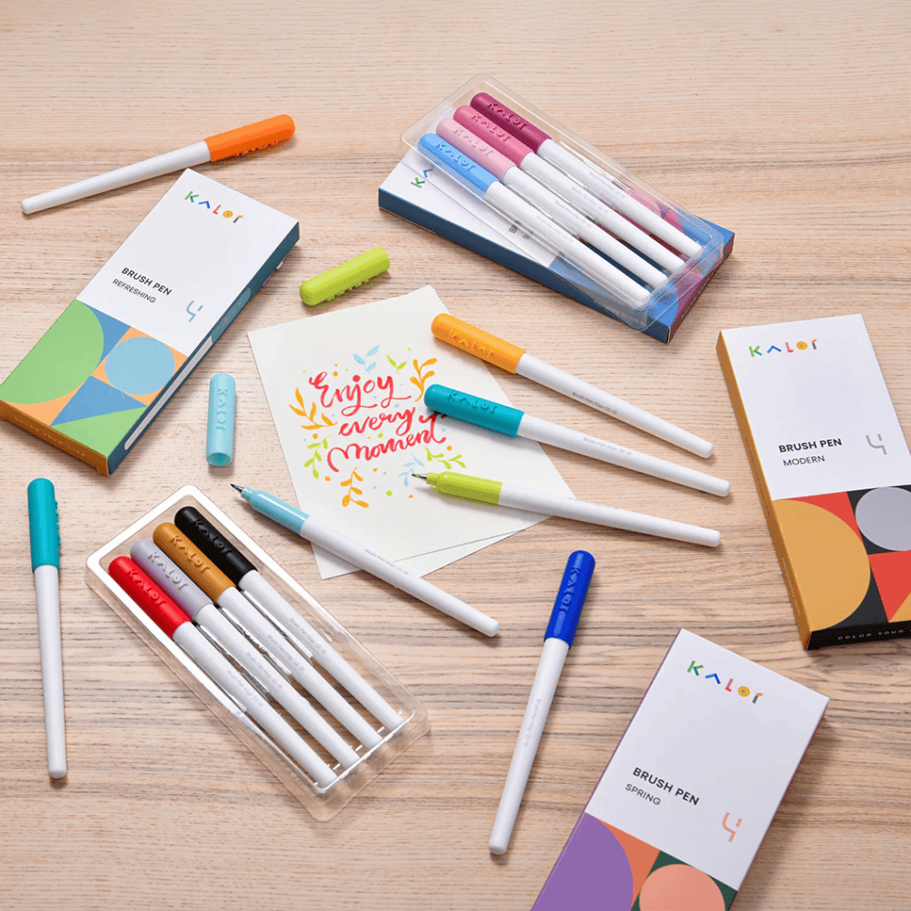 Kaco zestaw 4 brushpenów kolorowych