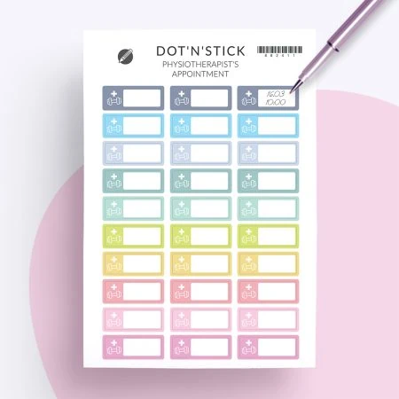 Naklejki "Physiotherapist's appointment"