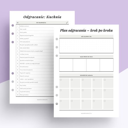 Planer odgracania - wkład do organizera