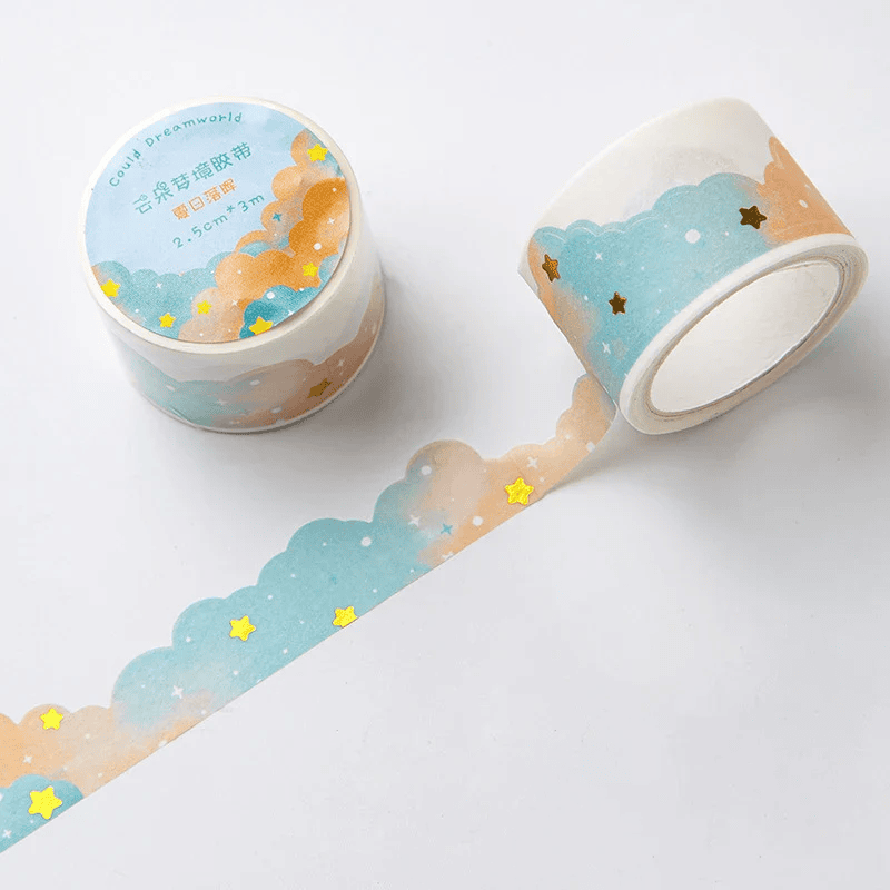 Taśma dekoracyjna | Washi tape „Złota Godzina”