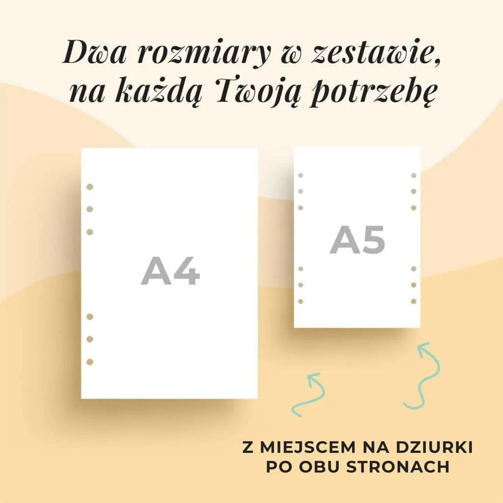 Czerwona teczka do druku | Format A4 i A5