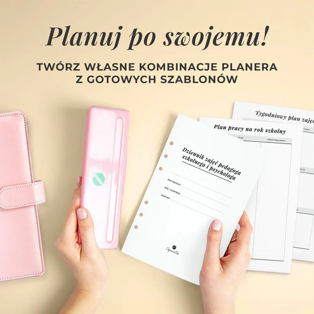 Dziennik zajęć pedagoga szkolnego i psychologa do druku do organizera