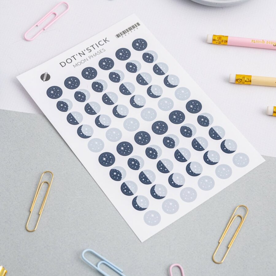Naklejki do bullet journal “Moon Phases”
