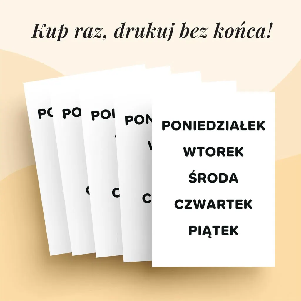 Planer do druku | Plan dnia w przedszkolu