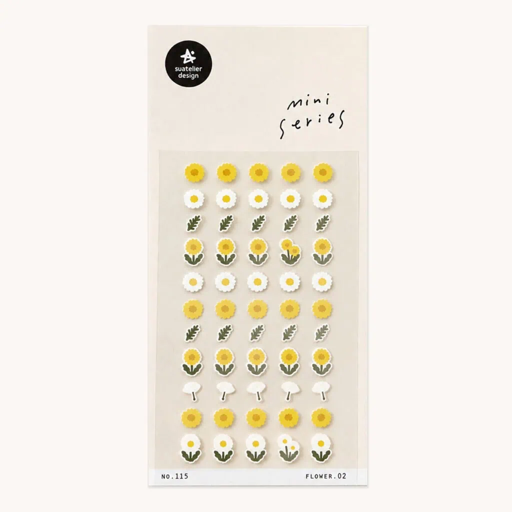 Naklejki do planera i bullet journal “Mini mlecze”