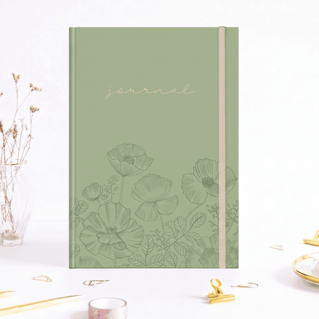 Bullet Journal A4 Green Poppy