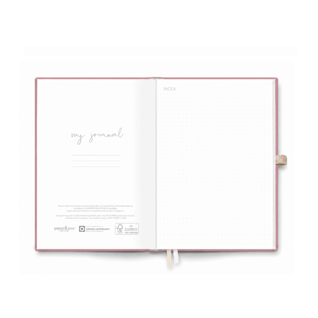 Zeszyt do Bullet Journal A5 Fine Flowers rosé