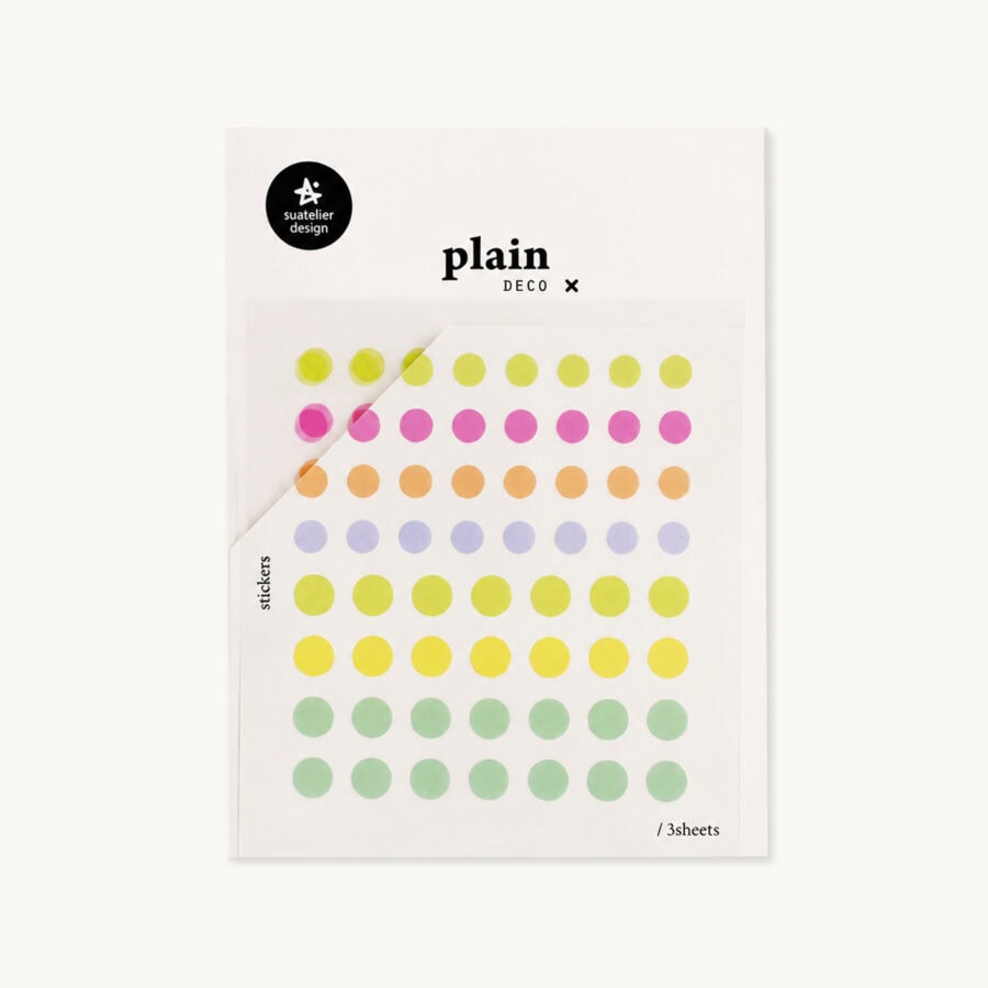 Naklejki do planera i bullet journal “Pastelowe kropki”