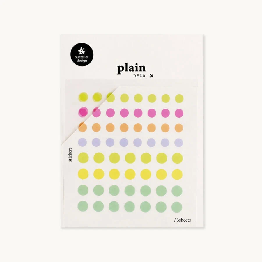Naklejki do planera i bullet journal “Pastelowe kropki”