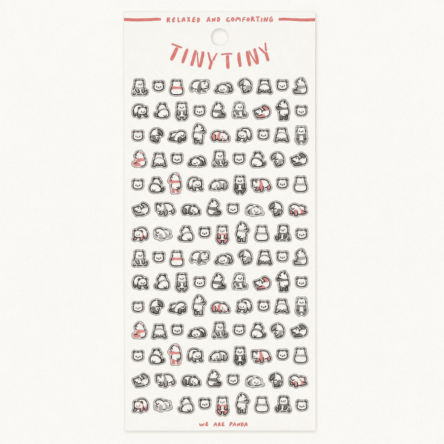 Naklejki do planera “Tiny Tiny – Pandy” | Naklejki do bullet journal
