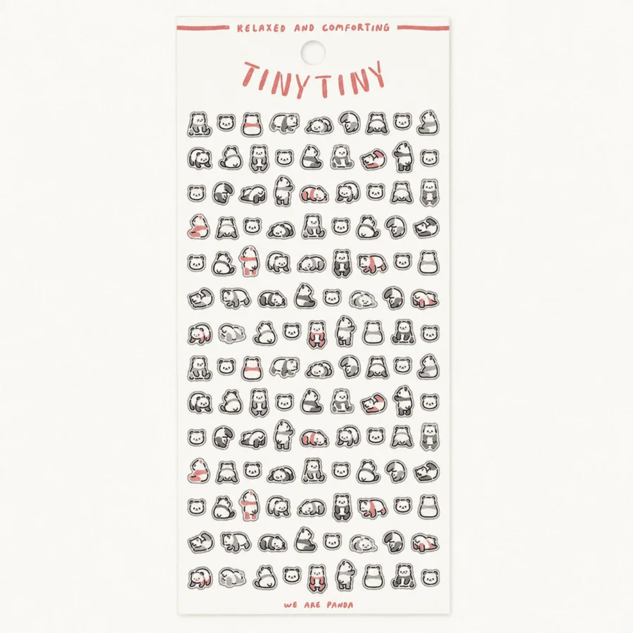 Naklejki do planera “Tiny Tiny – Pandy” | Naklejki do bullet journal