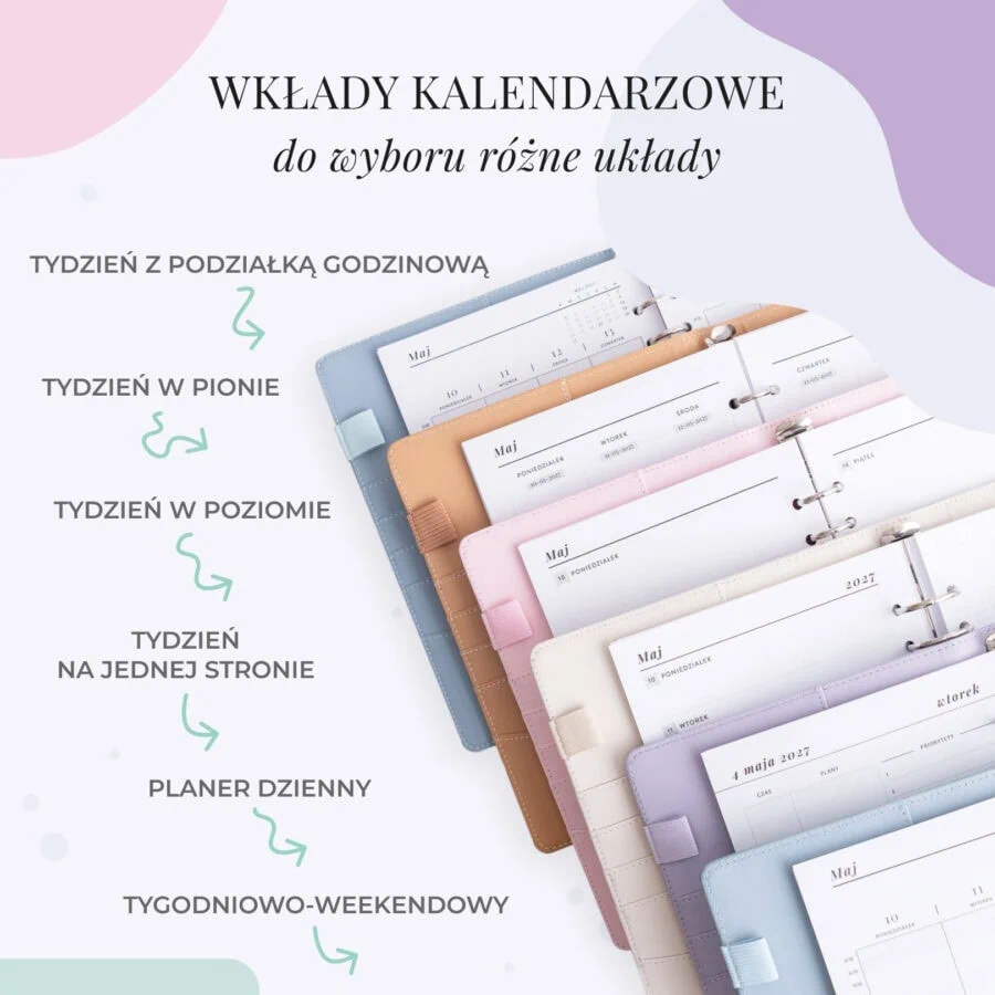 Wkłady kalendarzowe 2027 do organizera