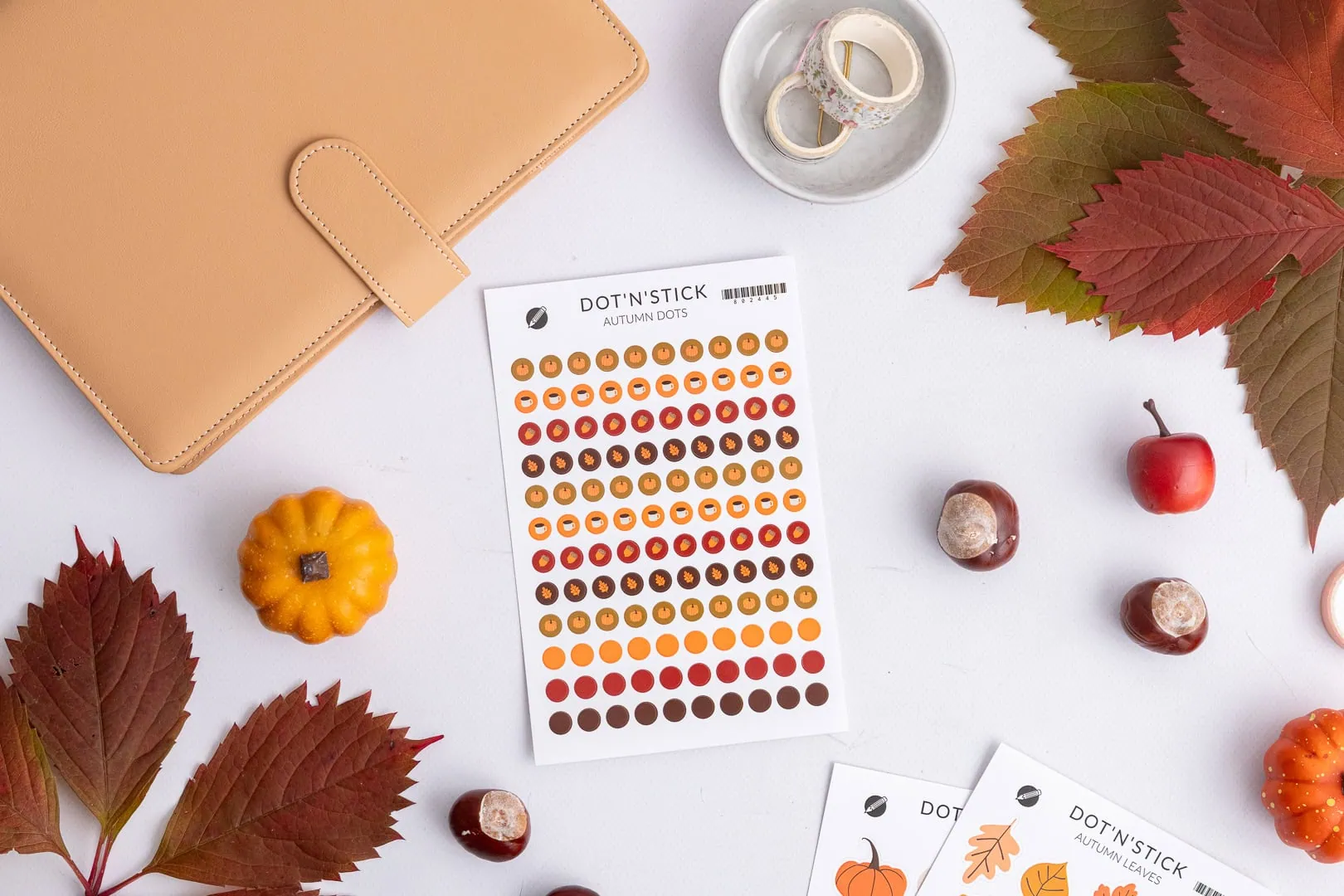 Jesienne naklejki Autum Dots
