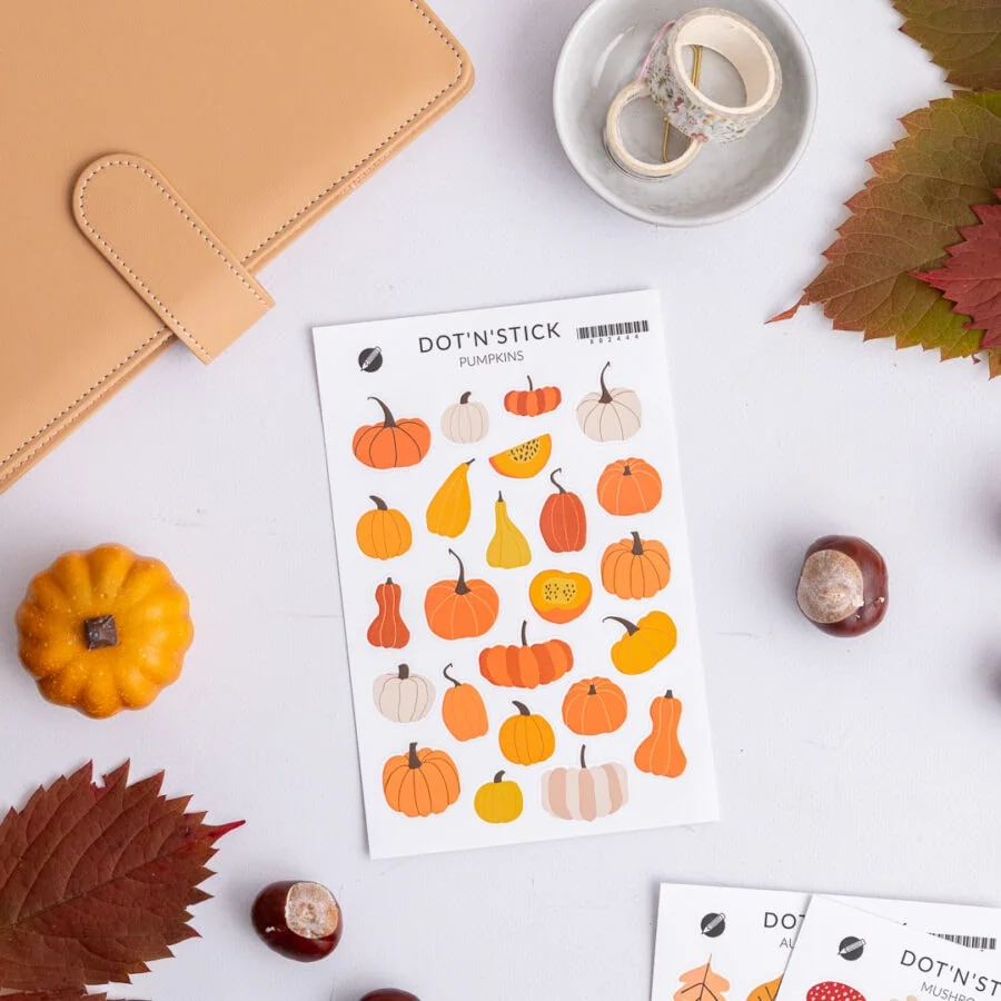 Jesienne naklejki Pumpkins