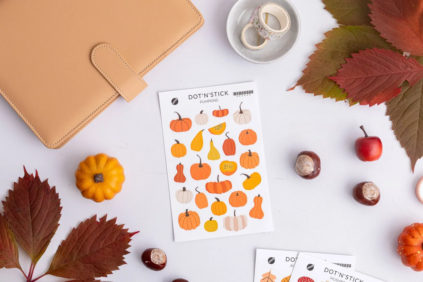Jesienne naklejki Pumpkins