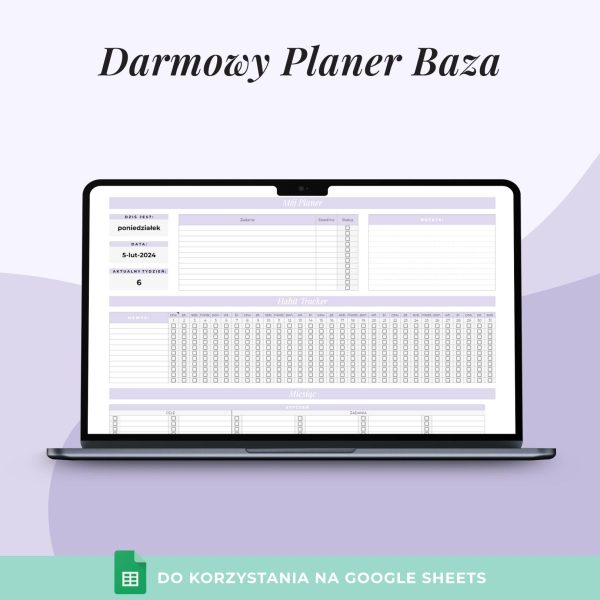 Darmowy Planer Baza - Arkusz Google