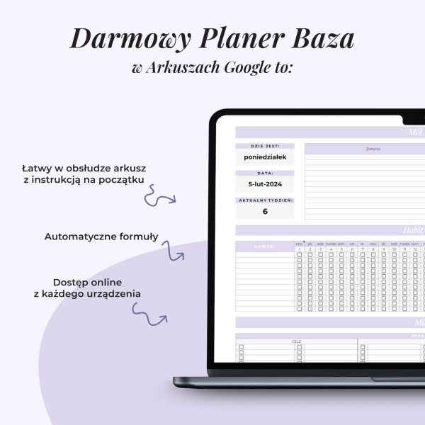 Darmowy Planer Baza w Arkuszach Google