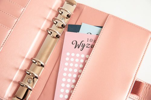 okładka na organizer a6, golden rose 4